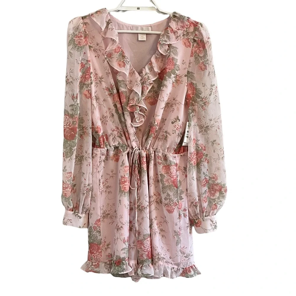 Rachel Parcell Pink Frosty Sophia Romper - Picture 2 of 8